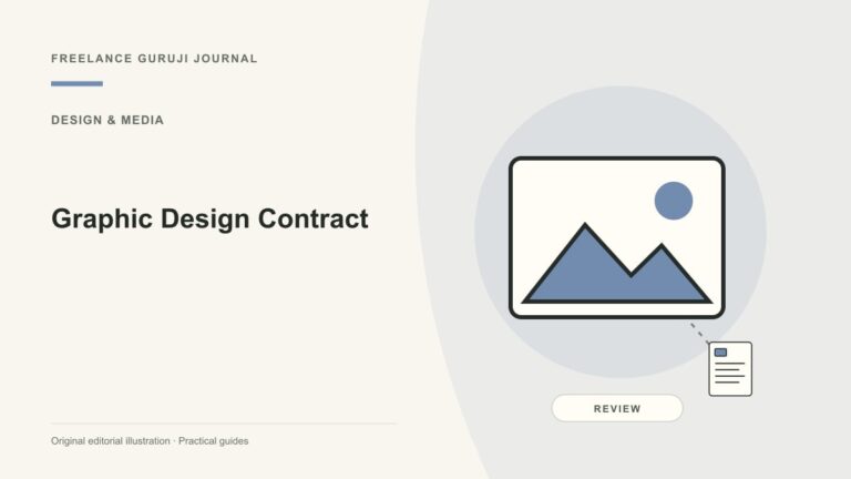 Graphic Design Contract: Deliverables, Licenses and Approval Rules