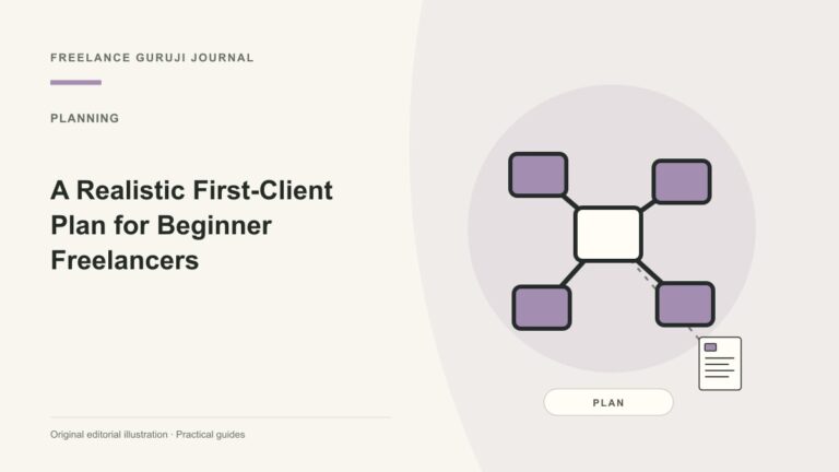 A Realistic First-Client Plan for Beginner Freelancers