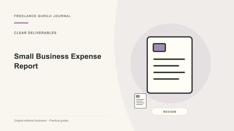 Small Business Expense Report: Review Reimbursements Consistently
