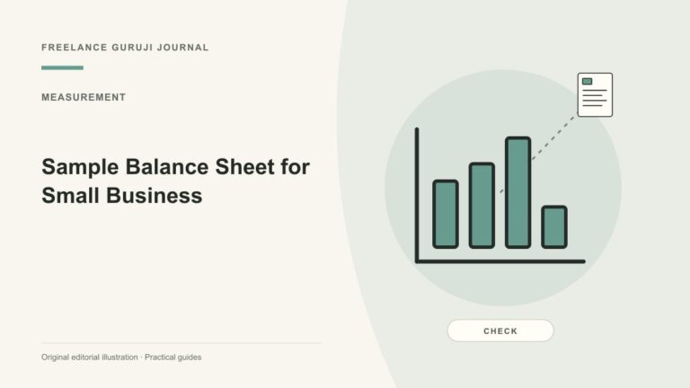 Sample Balance Sheet for Small Business: Check the Accounting Equation
