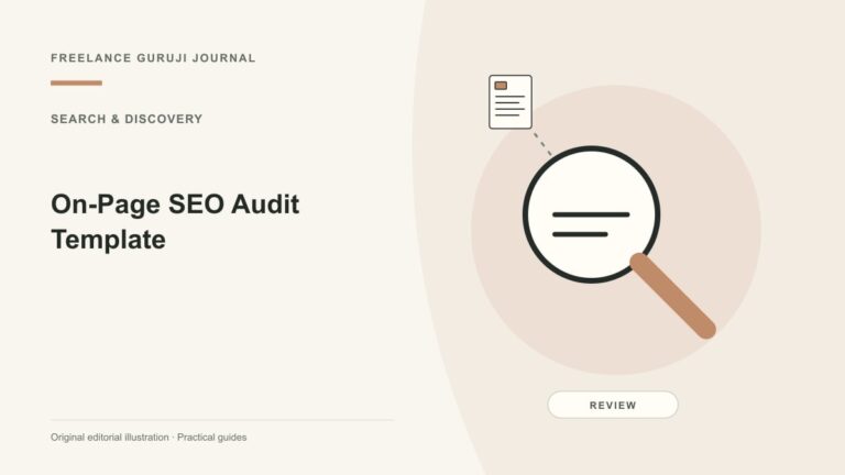 On-Page SEO Audit Template: Review Meaning as Well as Tags