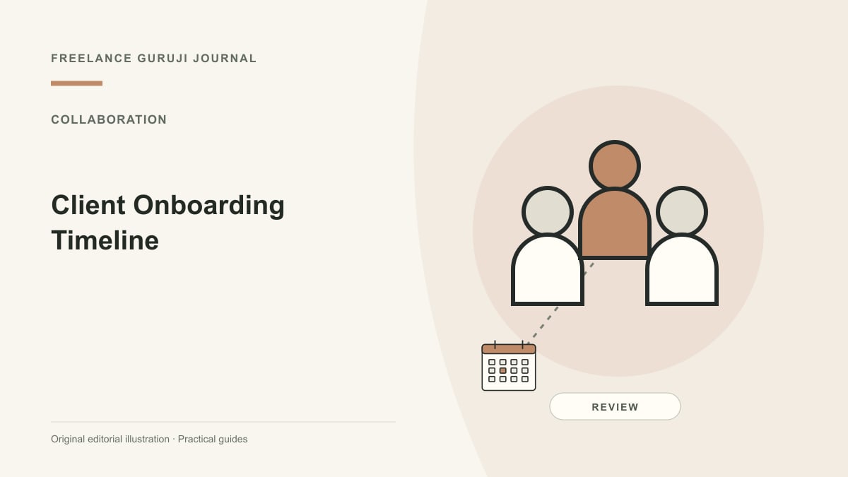 Editorial illustration of collaborating people representing Client Onboarding Timeline.