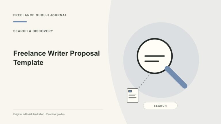 Freelance Writer Proposal Template: Brief, Research and Editorial Approval