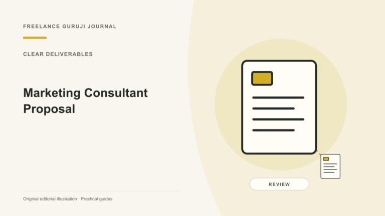 Marketing Consultant Proposal: Measurement, Dependencies and Limits