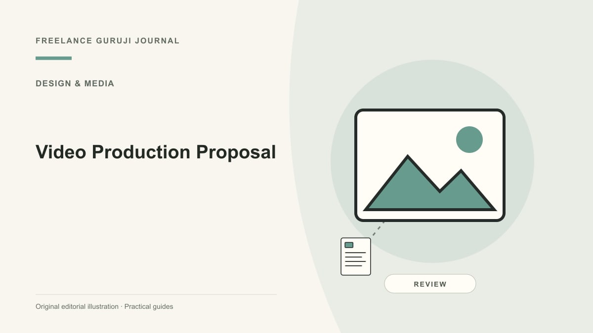 Editorial illustration of an image composition representing Video Production Proposal.