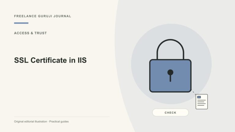 SSL Certificate in IIS: Check Installation, Bindings and Renewal