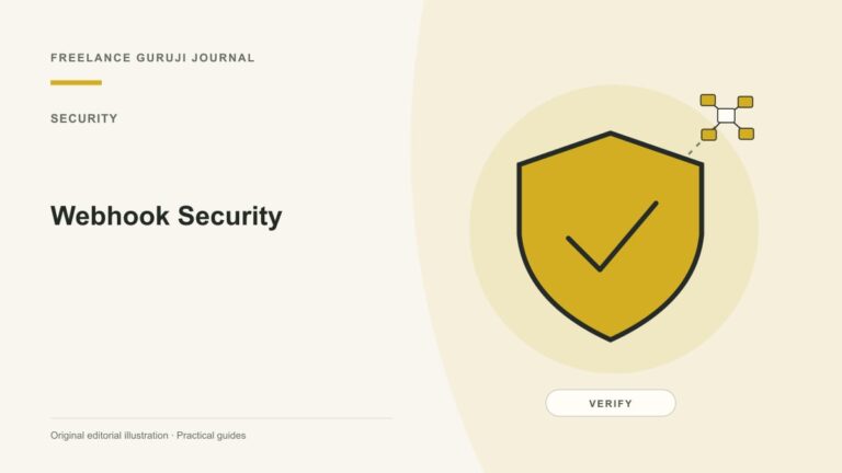 Webhook Security: Verify the Sender Before Trusting the Event
