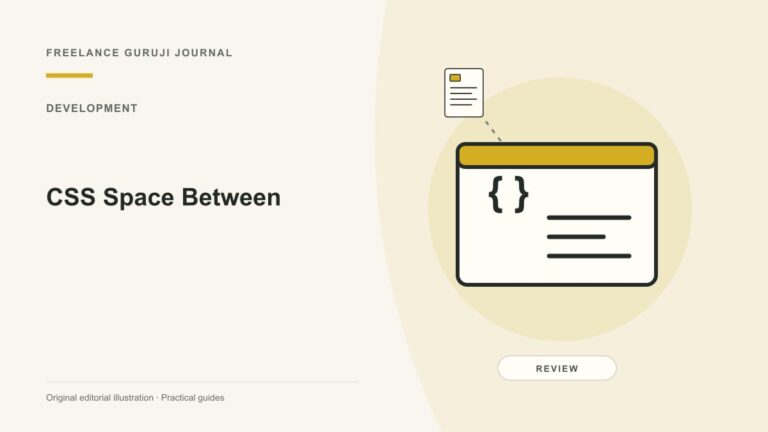 CSS Space Between: Distinguish Distributed Space from Gap