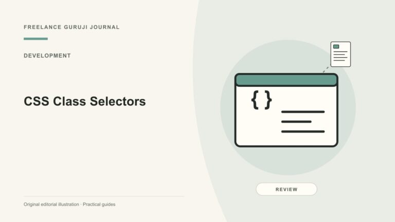 CSS Class Selectors: Target Components Without Leaking Styles
