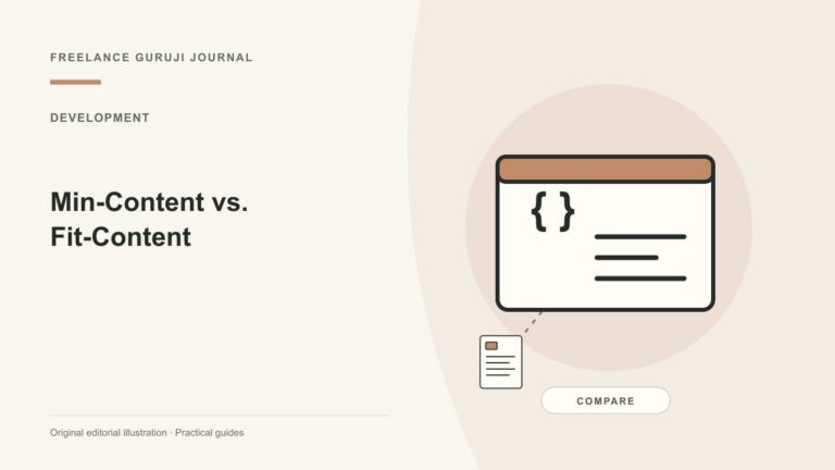 Min-Content vs. Fit-Content: Understand CSS Intrinsic Sizing