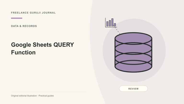 Google Sheets QUERY Function: Build a Small Reporting View