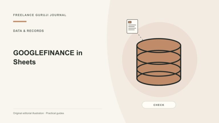 GOOGLEFINANCE in Sheets: Check Coverage, Delays and Data Limits