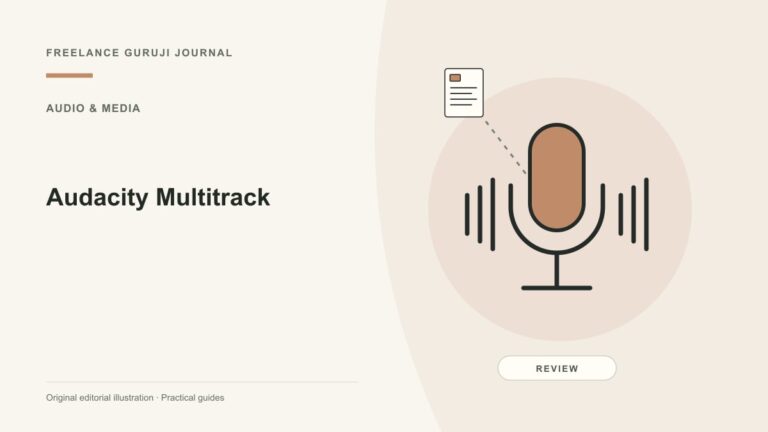 Audacity Multitrack: Separate Editing Tracks from Simultaneous Device Recording