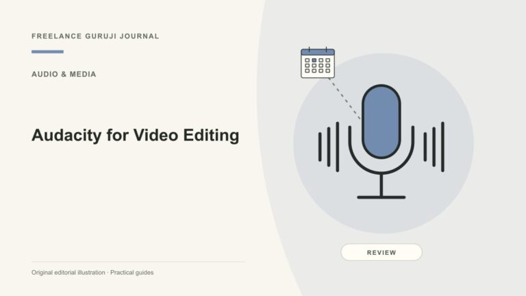 Audacity for Video Editing: Use It for Audio, Not a Video Timeline