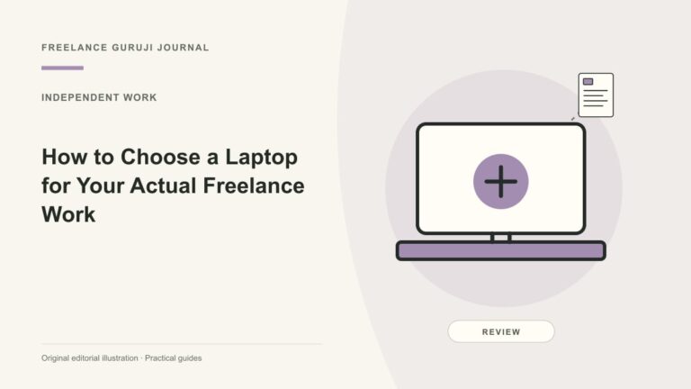 How to Choose a Laptop for Your Actual Freelance Work