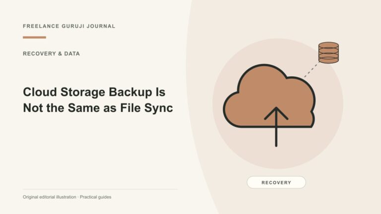 Cloud Storage Backup Is Not the Same as File Sync