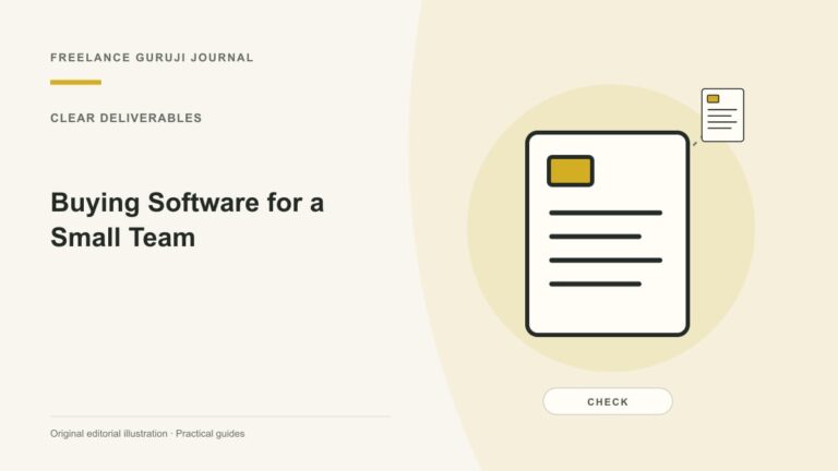 Buying Software for a Small Team: A Decision Checklist