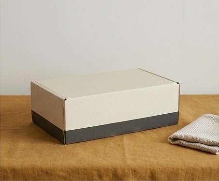 AI illustration of an unbranded product box