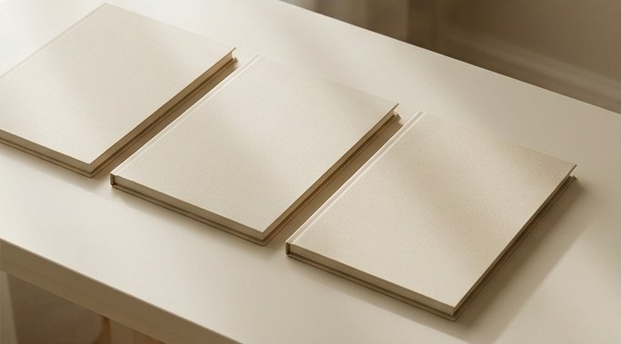 AI editorial illustration of blank deliverable folders