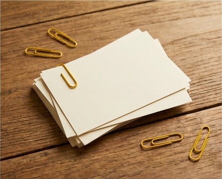 AI-generated editorial illustration of blank campaign cards and clips