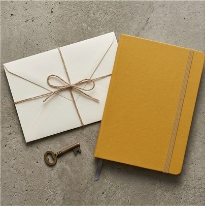 AI editorial photograph of sealed envelope and account notebook