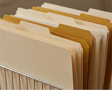 AI illustration of organized customer folders
