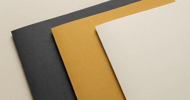 AI editorial illustration of three blank project folders