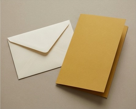 AI illustration of a blank envelope and leaflet