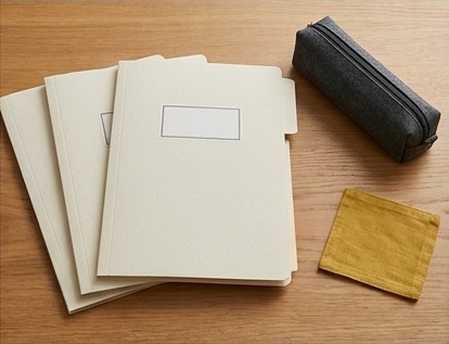 AI-generated editorial illustration of plain editorial draft folders