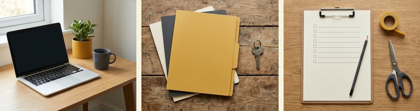 AI-generated editorial illustration for Start a Small Business from Home: A US Launch Checklist