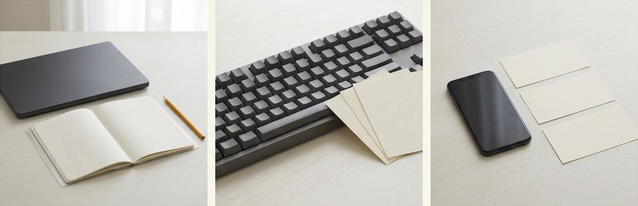 AI-generated editorial triptych for the basics of digital accessibility for website owners