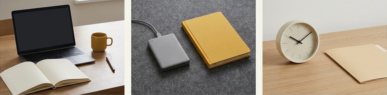 AI-generated editorial triptych for the maintenance costs behind digital products