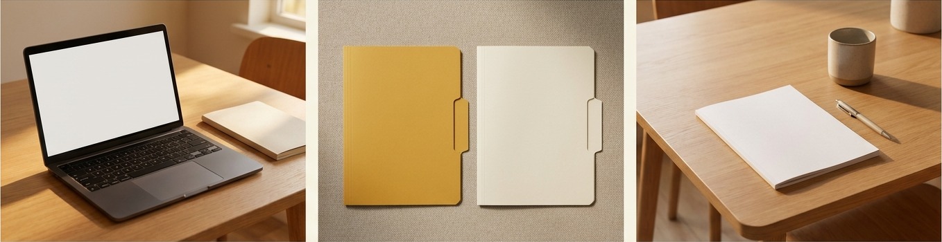 AI-generated editorial triptych for when to hire a freelancer instead of buying another tool