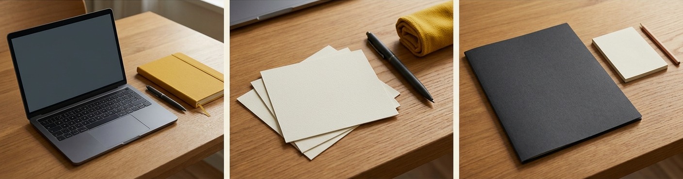 AI-generated editorial triptych for writing a useful bug report for a software team